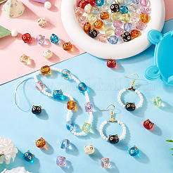 88Pcs 11 Colors Transparent Acrylic Beads&nbsp;MACR-TA0002-27