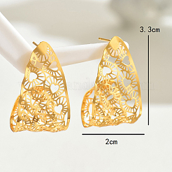 Alloy Hollow Heart Stud Earrings&nbsp;JT6434