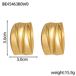 304 Stainless Steel Stud Earrings&nbsp;STAS-OY009-13G