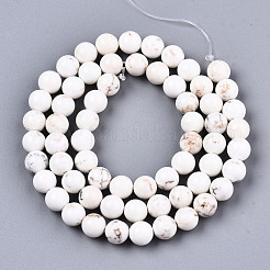 Natural Magnesite Beads Strands&nbsp;X-G-S373-003-6mm