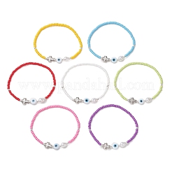7Pcs Glass Seed Beads Stretch Bracelets&nbsp;BJEW-MZ00317