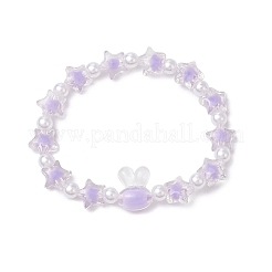6Pcs 6 Colors Transparent Acrylic Beads Stretch for Women&nbsp;BJEW-JB11736