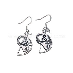 304 Stainless Steel Dangle Earrings&nbsp;WG87AD5-01