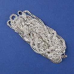 Brass Rhinestone Strass Chains&nbsp;CHC-WH0013-04S