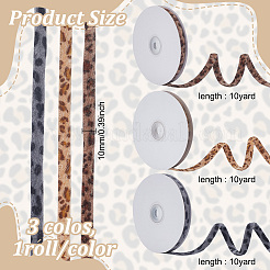 3 Rolls 3 Colors Polyester Ribbon&nbsp;OCOR-PH0007-08