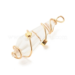 Faceted Glass Pendants&nbsp;PALLOY-JF01594