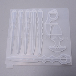 DIY Keychain Silicone Pendant Molds&nbsp;DIY-WH0167-97