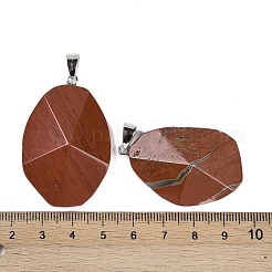 Natural Red Jasper Pendants&nbsp;G-C140-06E