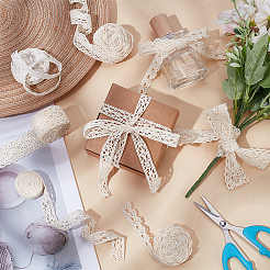 10M 5 Styles Hollow Cotton Lace Flower Ribbons&nbsp;OCOR-UN0001-14