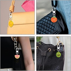 10Pcs Fruit Plate Opaque Resin Keychains&nbsp;HJEW-YW00320