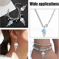 20Pcs 4 Colors Alloy Resin Pendants&nbsp;RESI-YW0005-73