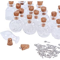 Glass Jar Glass Bottles&nbsp;AJEW-PH0015-06