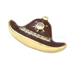 Brass Enamel Pendants&nbsp;KK-B171-02G-02
