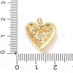Valentine's Day Brass Micro Pave Cubic Zirconia Pendants&nbsp;CU-H001-02J-G