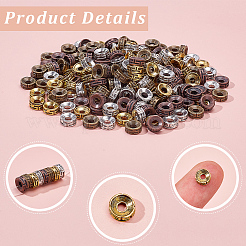 240Pcs 4 Colors Tibetan Style Spacer Beads&nbsp;TIBEB-SP0001-22