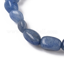 Dyed & Heated Natural Blue Aventurine Stretch Beaded Bracelets&nbsp;BJEW-K213-C18