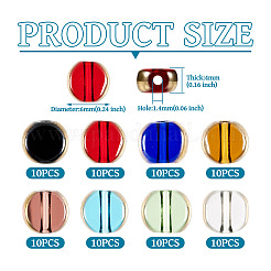 80Pcs 8 Colors Electroplate Glass Beads&nbsp;GLAA-TA0002-64