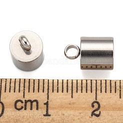 Tarnish Resistant Smooth Surface 201 Stainless Steel Cord Ends&nbsp;STAS-R063-93