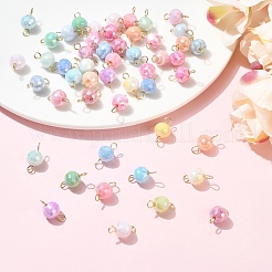 50Pcs Glass Pendants&nbsp;PALLOY-YW00103