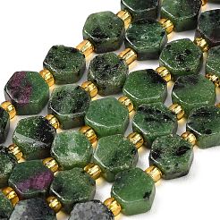 Natural Ruby in Zoisite Beads Strands&nbsp;G-F833-B14-01