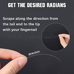 250Pcs Plastic Simulated Animal Whiskers for Crafts Needle Felting&nbsp;DIY-WH20050-10