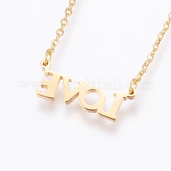 304 Stainless Steel Pendant  Necklaces&nbsp;NJEW-P224-22G