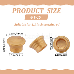 Plastic Curtain Rod Heads&nbsp;FIND-WH0021-26A