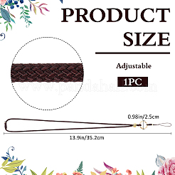 Polyester & Golden Alloy Mobile Straps&nbsp;FIND-WH20004-52C