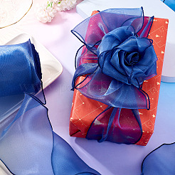 12M Polyester Wave Edge Ribbon&nbsp;DIY-TA0012-96B