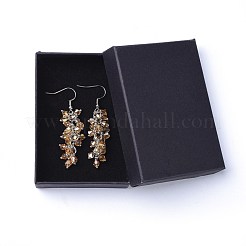 Glass Dangle Earrings&nbsp;EJEW-JE03094-03
