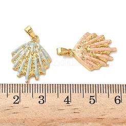 Brass Enamel Pendants&nbsp;KK-K305-14G