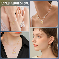 10Pcs Brass Micro Pave Clear Cubic Zirconia Charms&nbsp;KK-BBC0017-19
