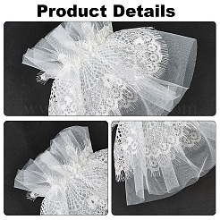 Polyester Lace Arm Oversleeves for Bride&nbsp;AJEW-WH20120-24A