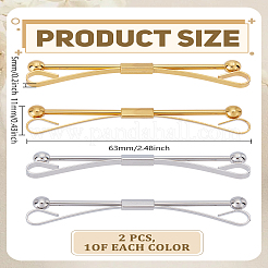 2Pcs 2 Colors Brass Tie Clips for Men&nbsp;AJEW-LP0010-93