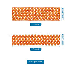2 Rolls 2 Sizes Polyester Elastic Ribbon&nbsp;EW-TA0001-02G