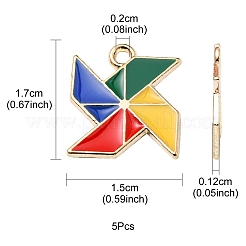 Alloy Enamel Pendants&nbsp;ENAM-YW0002-35A