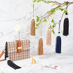 8Pcs Polyester Tassel Pendant Decorations&nbsp;AJEW-GF0004-66C