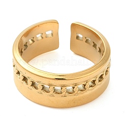 304 Stainless Steel Hollow Open Cuff Rings for Women&nbsp;STAS-D085-38G