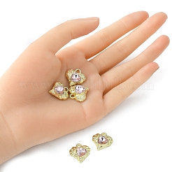 Rack Plating Alloy Glass Pendants&nbsp;FIND-YW0001-91A