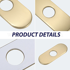 Oval Stainless Steel Faucet Hole Covers&nbsp;STAS-WH20001-18F-G