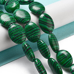 Synthetic Malachite Beads Strands&nbsp;G-P528-M06-01