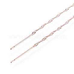 Brass Stud Earring Findings&nbsp;KK-I645-01RG