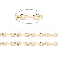 Rack Plating Brass Bar Link Chains&nbsp;CHC-K013-03