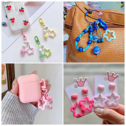 55Pcs 11 Colors Opaque Acrylic Pendants&nbsp;MACR-TA0002-46
