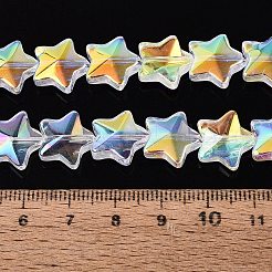 Electroplate Transparent Glass Beads Strands&nbsp;EGLA-N057-11A-01