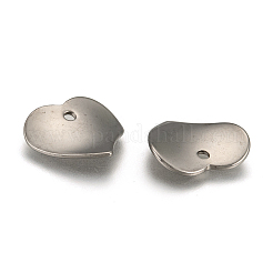 Tarnish Resistant 304 Stainless Steel Heart Charms&nbsp;X-STAS-M004-02