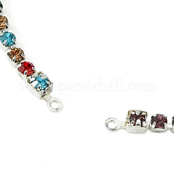 Brass Rhinestone Strass Chains Bracelet Making&nbsp;AJEW-JB01171