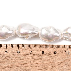 Electroplate Porcelain Imitation Pearl Beads Strands&nbsp;BSHE-Z009-08