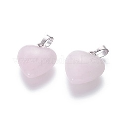 Natural Rose Quartz Pendants&nbsp;G-E434-04P