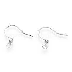 Long-Lasting Plated Brass French Hooks with Coil and Ball&nbsp;KK-K204-137S
